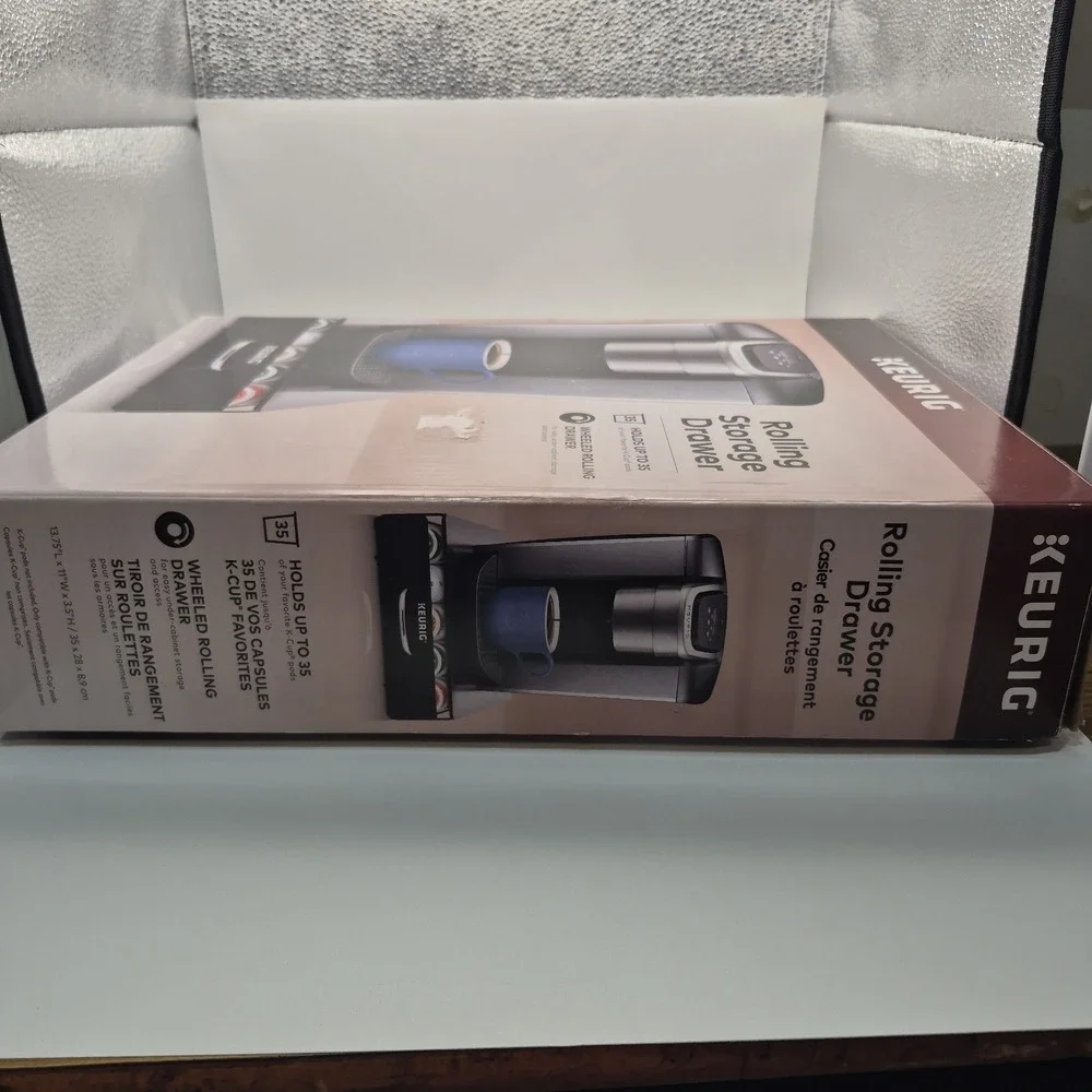 Keurig Rolling 35 K-Cup Storage Drawer Open Box, Never Used.
